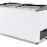 Морозильный ларь Gellar FG 500 E б/у с изогнутым стеклом